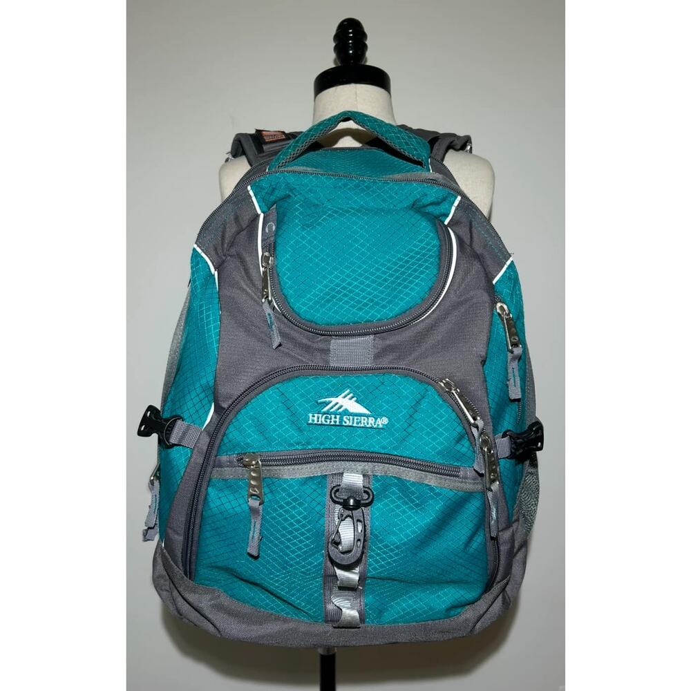 HIGH SIERRA Swoop SG Backpack TechSpot Teal Green Pockets
